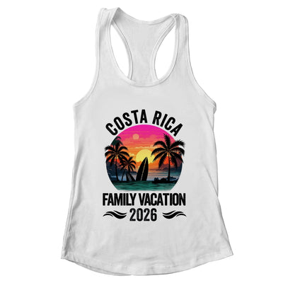 Costa Rica Family Vacation 2026 Matching Outfits Beach Summer Shirt & Tank Top | teecentury