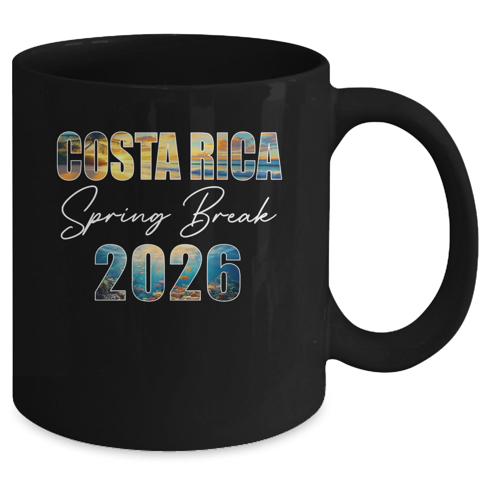 Costa Rica Spring Break 2026 Summer Vacation Beach Mug | teecentury