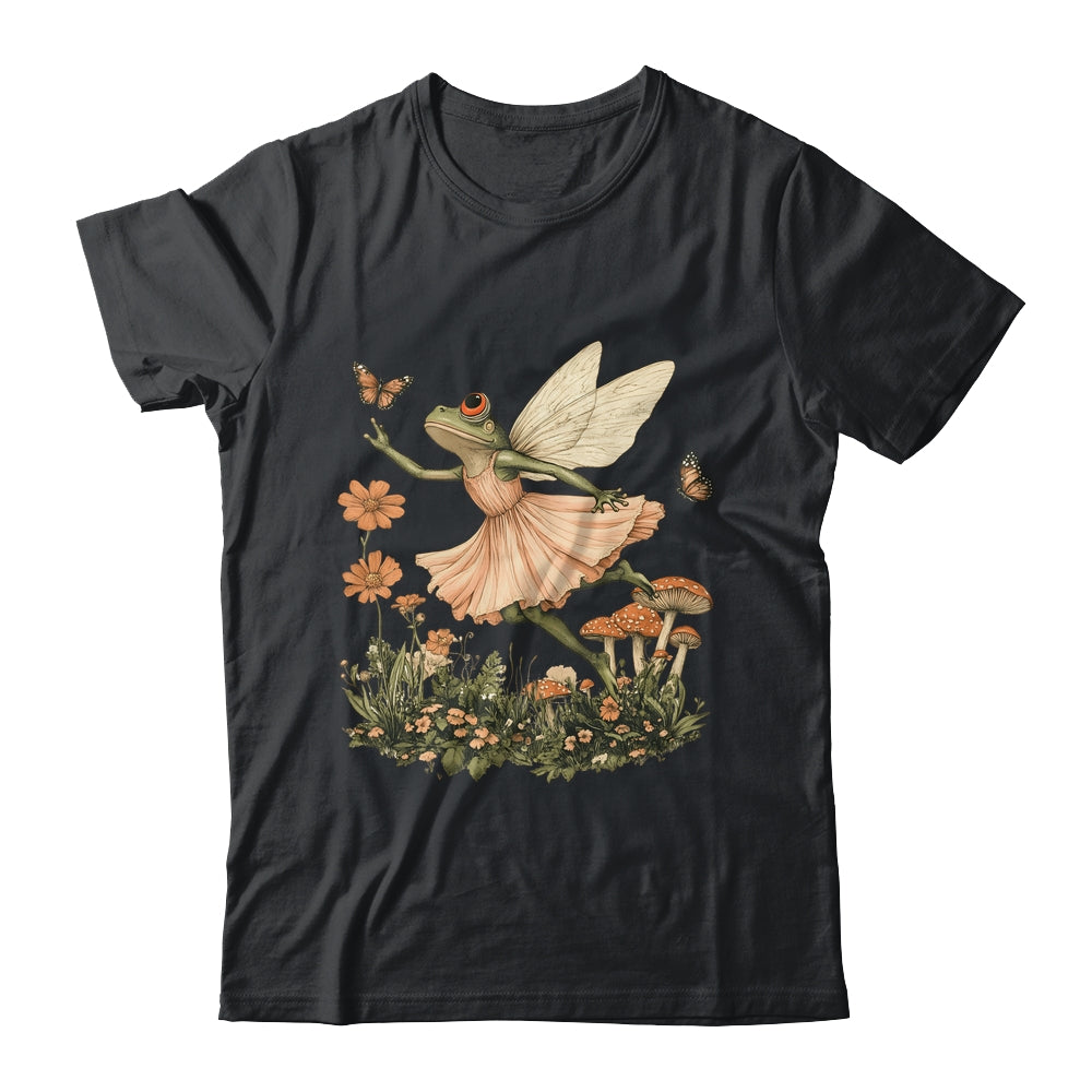 Cottagecore Aesthetic Vintage Fairy Frog Dancing Women Girls Shirt & Tank Top | teecentury