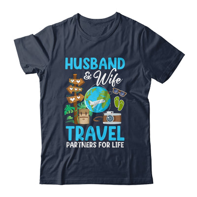 Couple Matching Husband And Wife Travel Partners For Life Shirt & Tank Top | teecentury