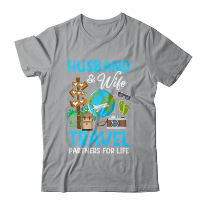 Couple Matching Husband And Wife Travel Partners For Life Shirt & Tank Top | teecentury