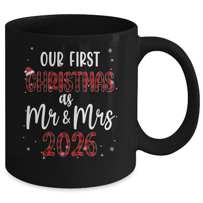 Couple Wife Husband Our First Christmas As Mr And Mrs 2026 Mug | teecentury