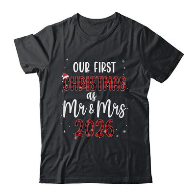 Couple Wife Husband Our First Christmas As Mr And Mrs 2026 Shirt & Sweatshirt | teecentury