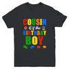 Cousin Birthday Boy Master Builder Building Bricks Blocks Youth Shirt | teecentury