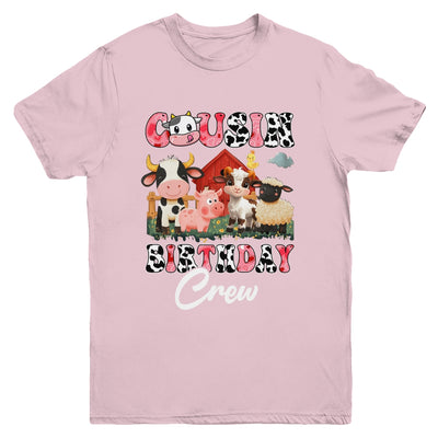 Cousin Birthday Crew Farm Cow Birthday Boy Girl Family Youth Shirt | teecentury