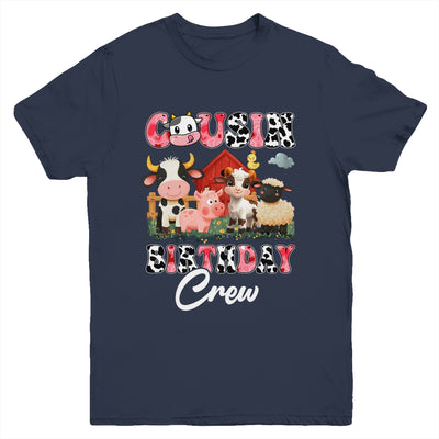 Cousin Birthday Crew Farm Cow Birthday Boy Girl Family Youth Shirt | teecentury