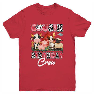 Cousin Birthday Crew Farm Cow Birthday Boy Girl Family Youth Shirt | teecentury