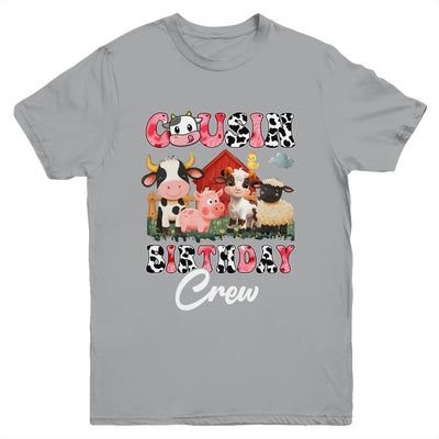 Cousin Birthday Crew Farm Cow Birthday Boy Girl Family Youth Shirt | teecentury