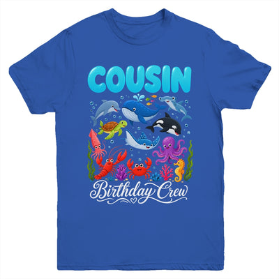 Cousin Birthday Crew Ocean Animals Birthday Under Sea Youth Shirt | teecentury