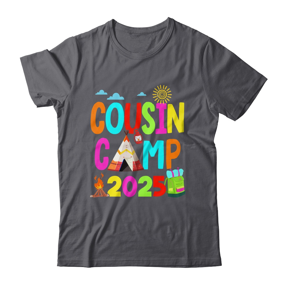 Cousin Camp 2025 Family Camping Summer Vacation Cousin Crew Shirt & Tank Top | teecentury