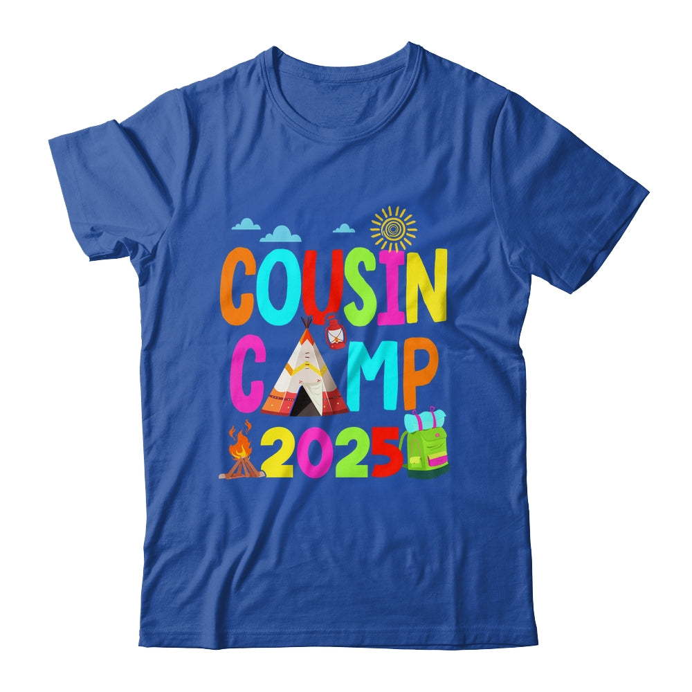 Cousin Camp 2025 Family Camping Summer Vacation Cousin Crew Shirt & Tank Top | teecentury