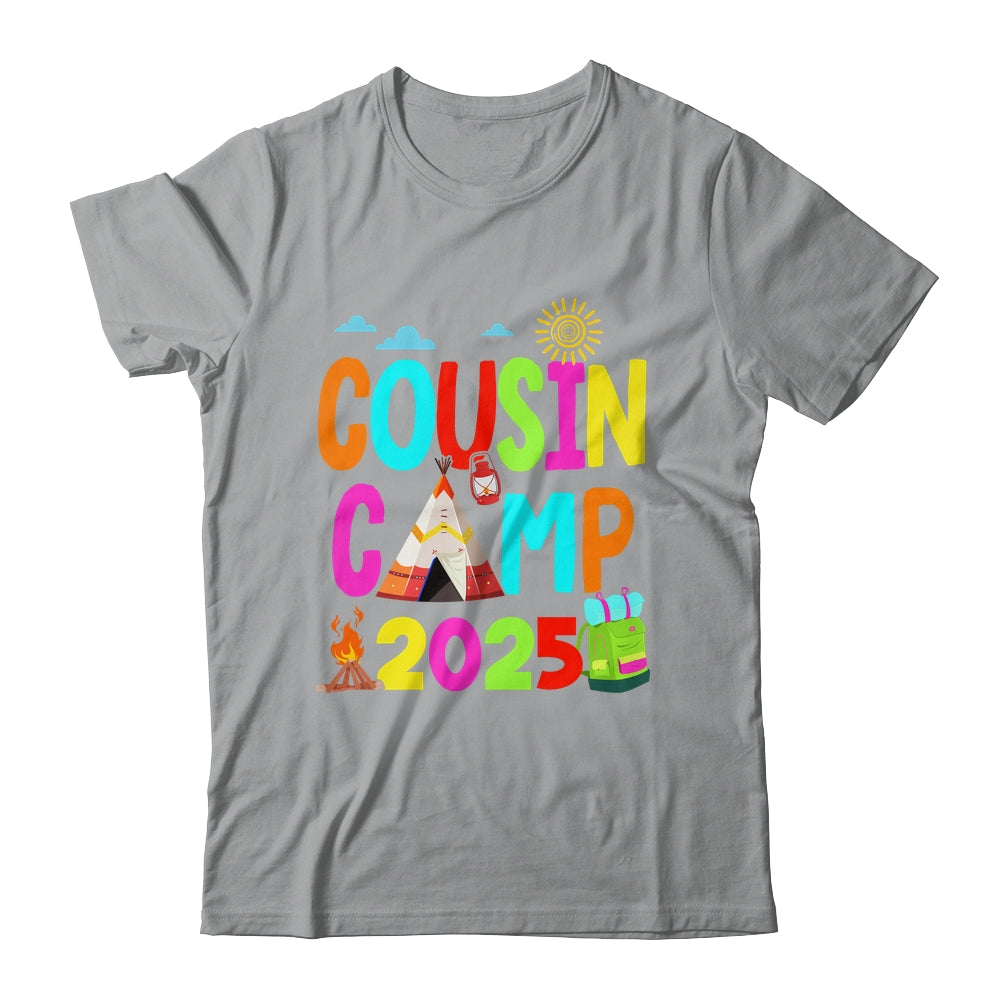 Cousin Camp 2025 Family Camping Summer Vacation Cousin Crew Shirt & Tank Top | teecentury