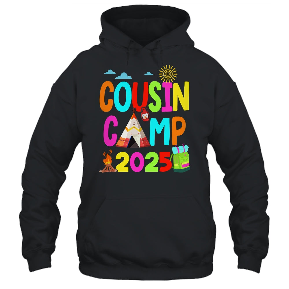 Cousin Camp 2025 Family Camping Summer Vacation Cousin Crew Shirt & Tank Top | teecentury