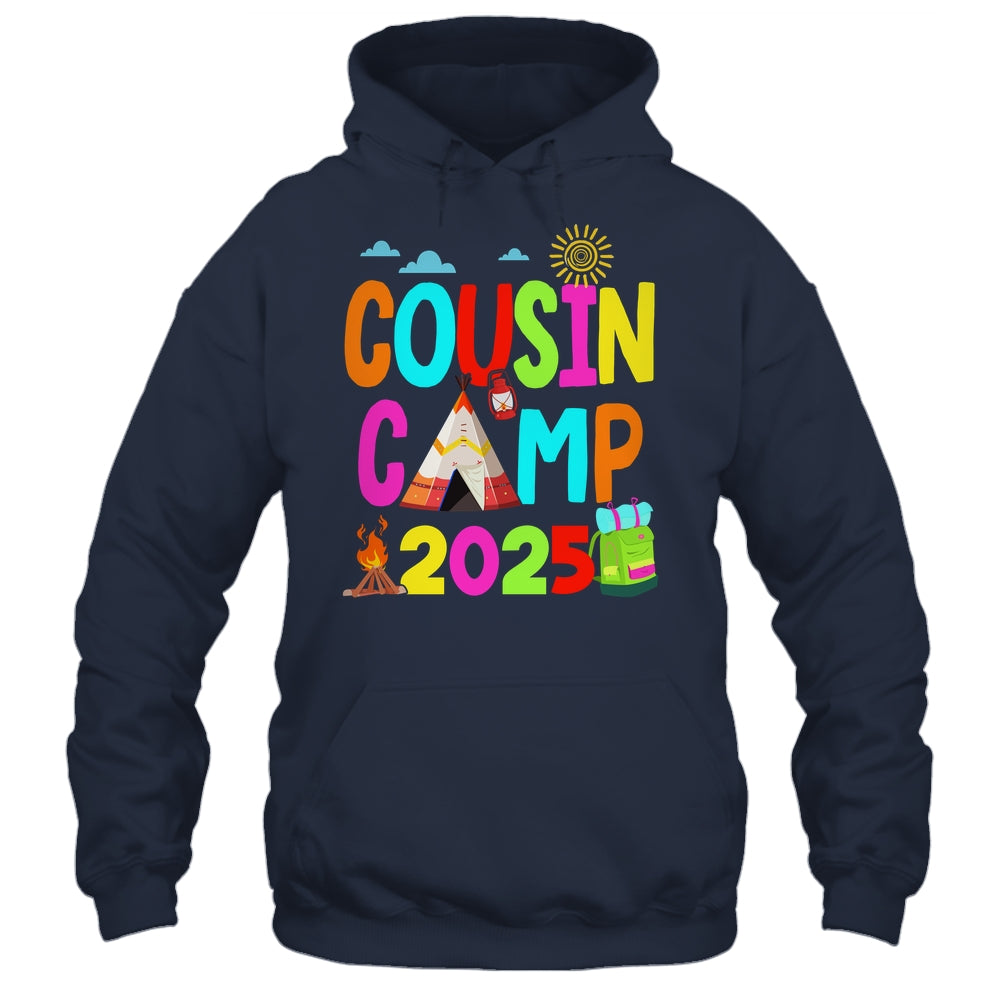 Cousin Camp 2025 Family Camping Summer Vacation Cousin Crew Shirt & Tank Top | teecentury