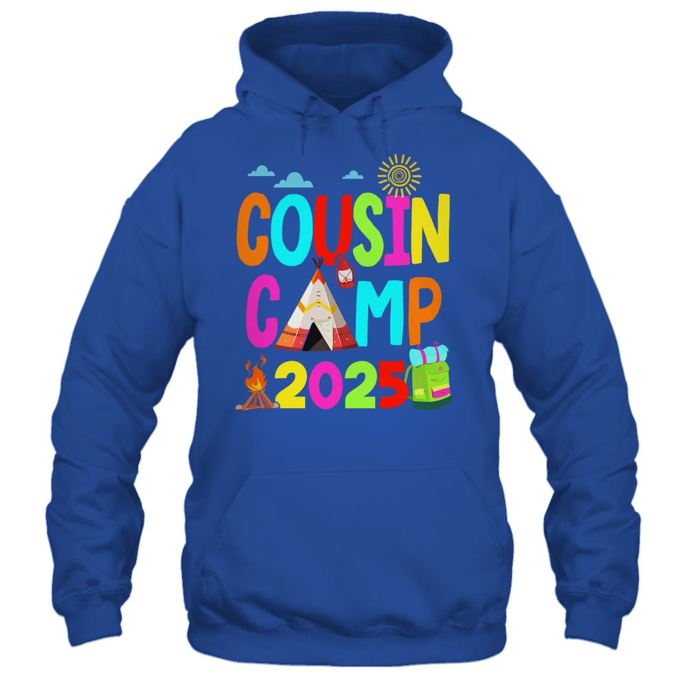 Cousin Camp 2025 Family Camping Summer Vacation Cousin Crew Shirt & Tank Top | teecentury