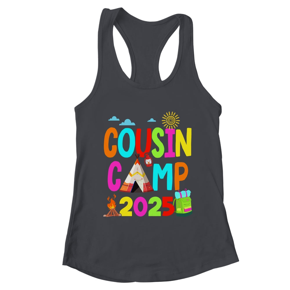 Cousin Camp 2025 Family Camping Summer Vacation Cousin Crew Shirt & Tank Top | teecentury