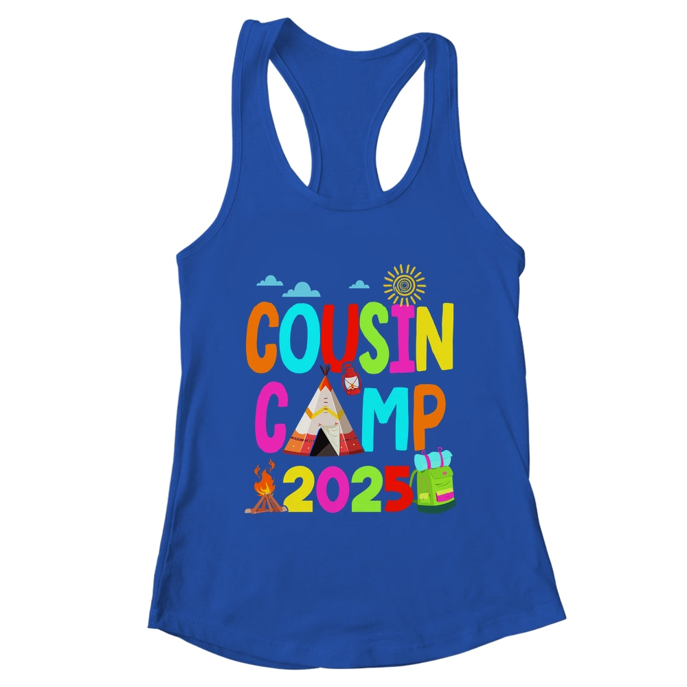Cousin Camp 2025 Family Camping Summer Vacation Cousin Crew Shirt & Tank Top | teecentury