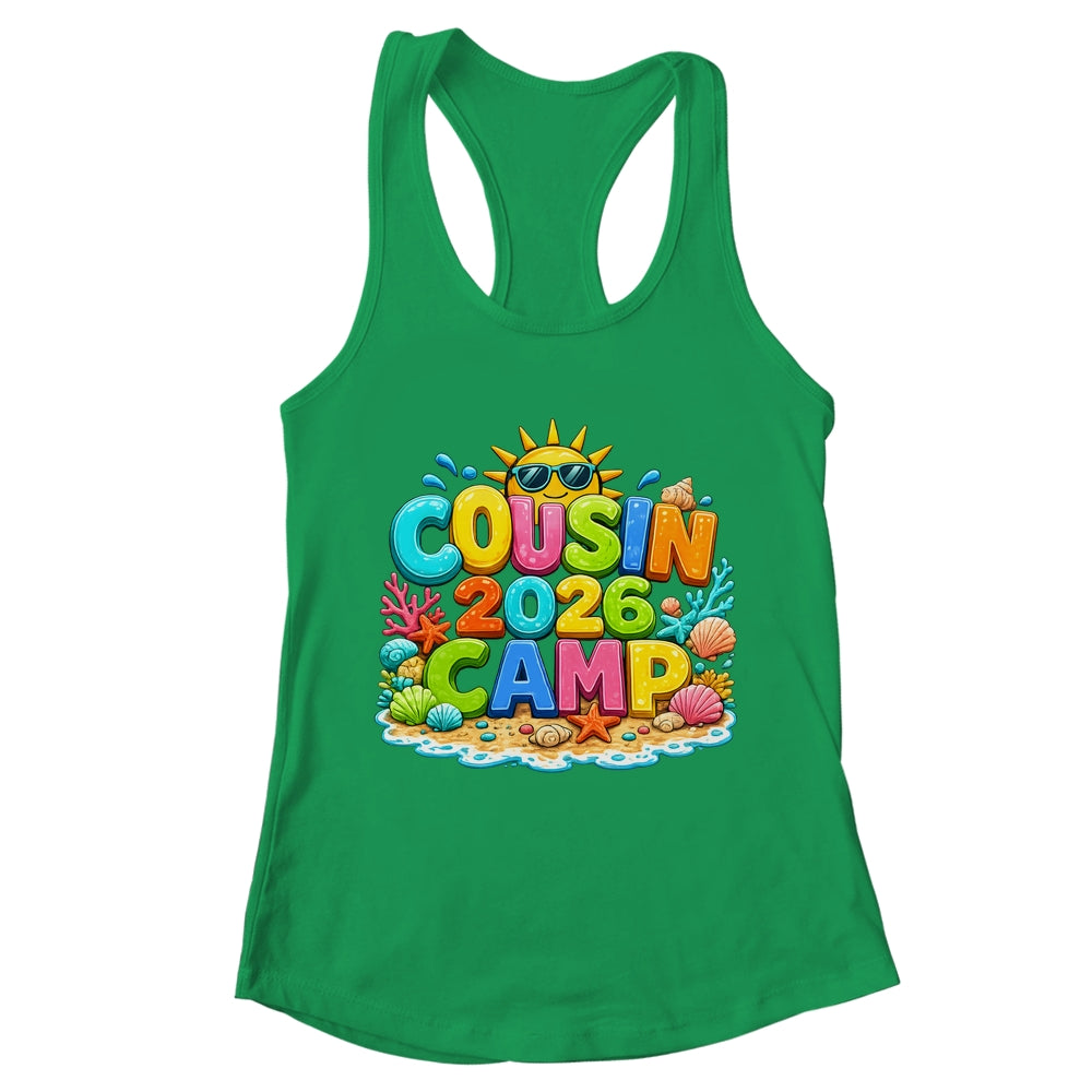 Cousin Camp 2026 Camping Summer Vacation Family Beach Shirt & Tank Top | teecentury