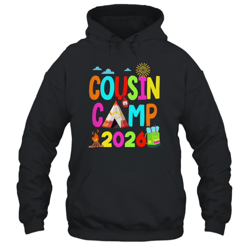 Cousin Camp 2026 Family Camping Summer Vacation Cousin Crew Shirt & Tank Top | teecentury