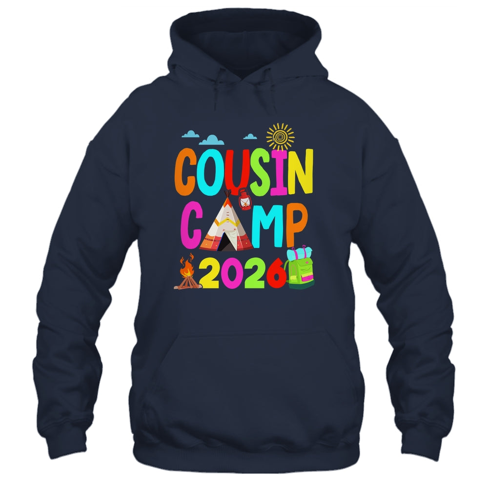 Cousin Camp 2026 Family Camping Summer Vacation Cousin Crew Shirt & Tank Top | teecentury