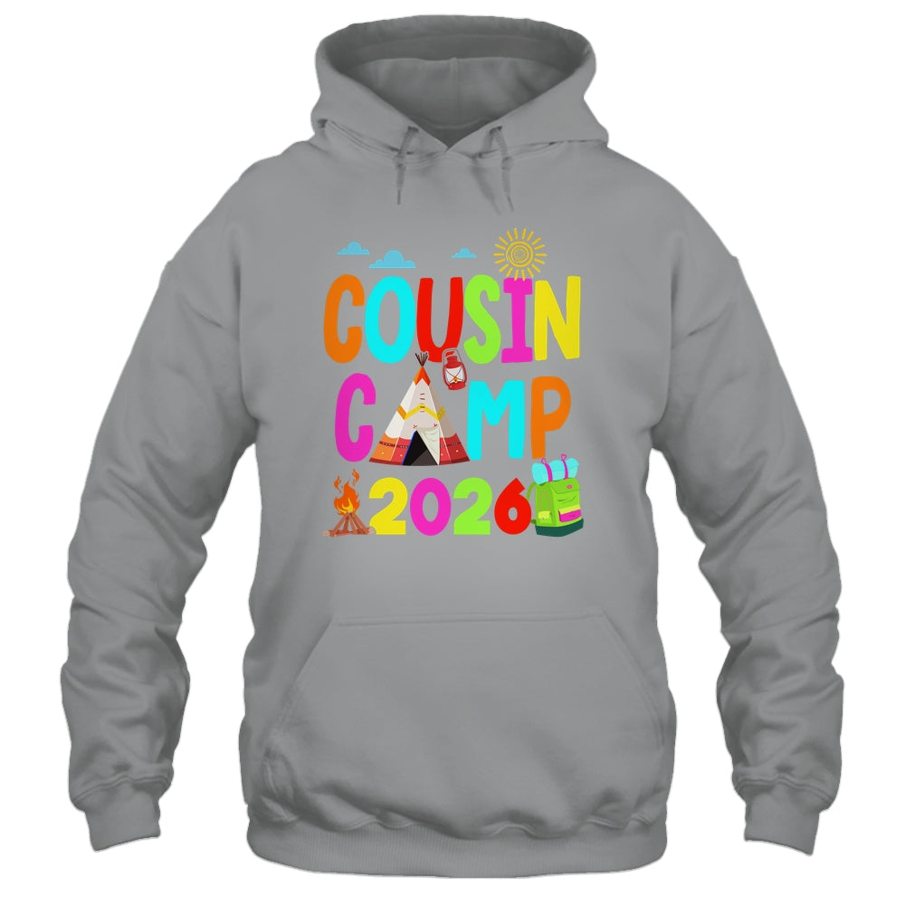 Cousin Camp 2026 Family Camping Summer Vacation Cousin Crew Shirt & Tank Top | teecentury