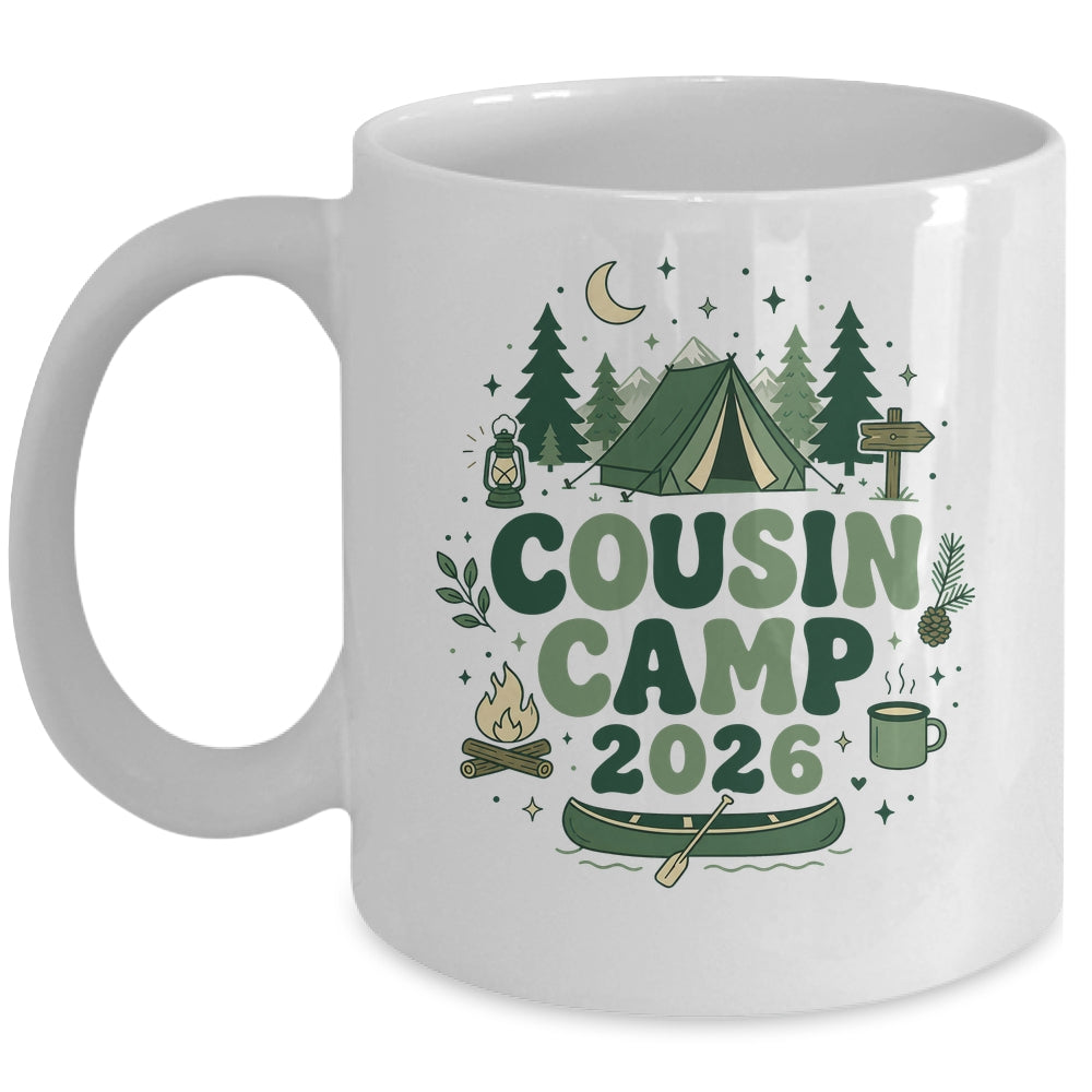 Cousin Camp 2026 Family Vacation Summer Camping Boys Kids Mug | teecentury