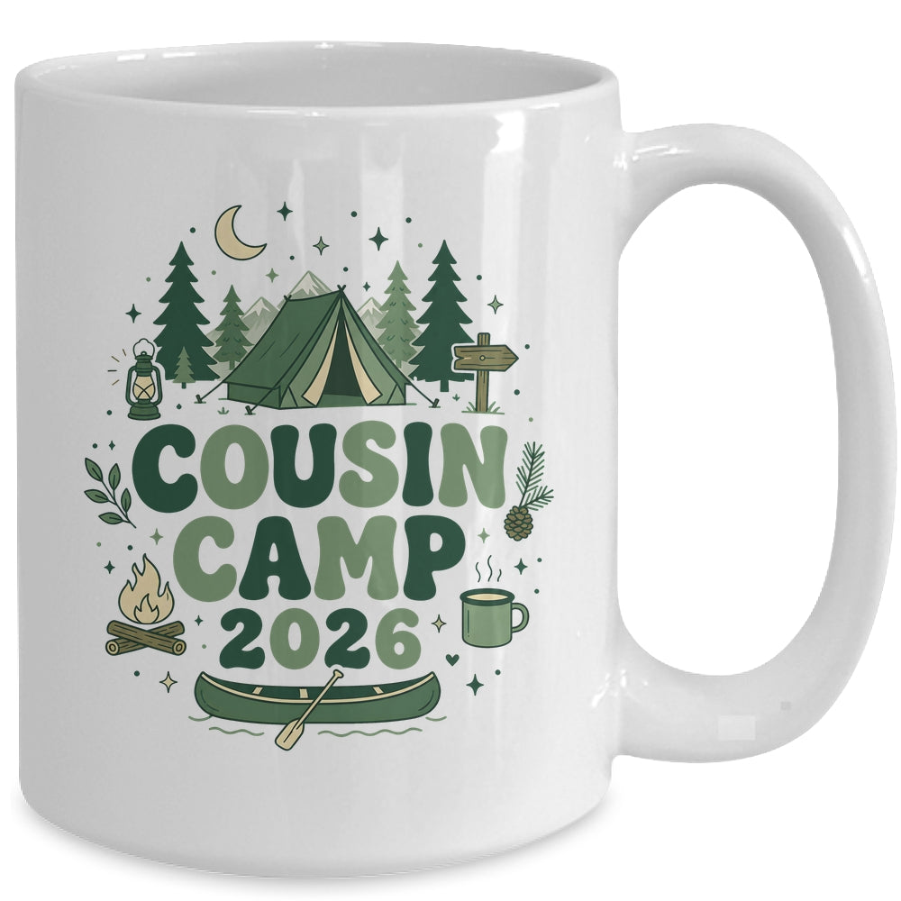 Cousin Camp 2026 Family Vacation Summer Camping Boys Kids Mug | teecentury