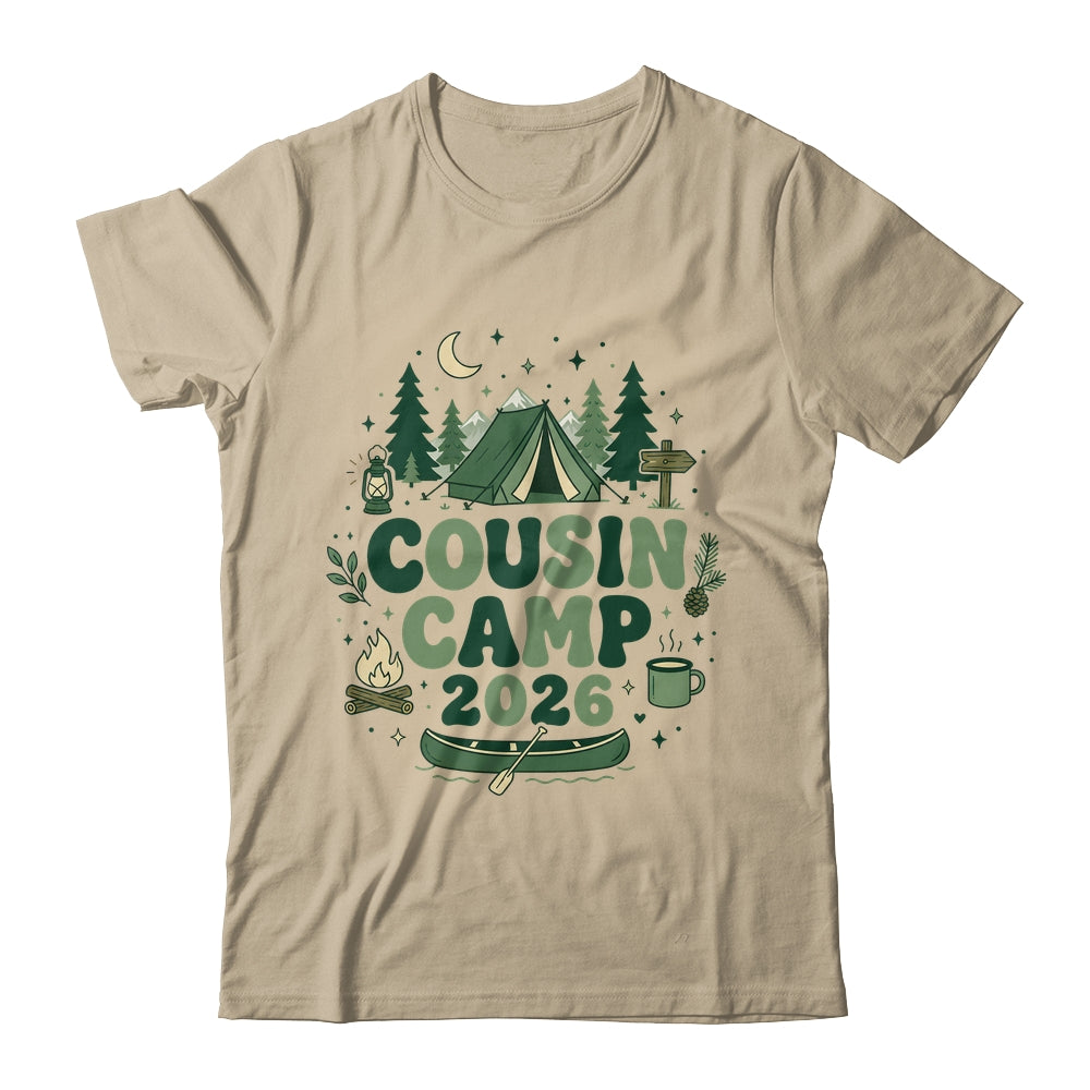 Cousin Camp 2026 Family Vacation Summer Camping Boys Kids Shirt & Tank Top | teecentury