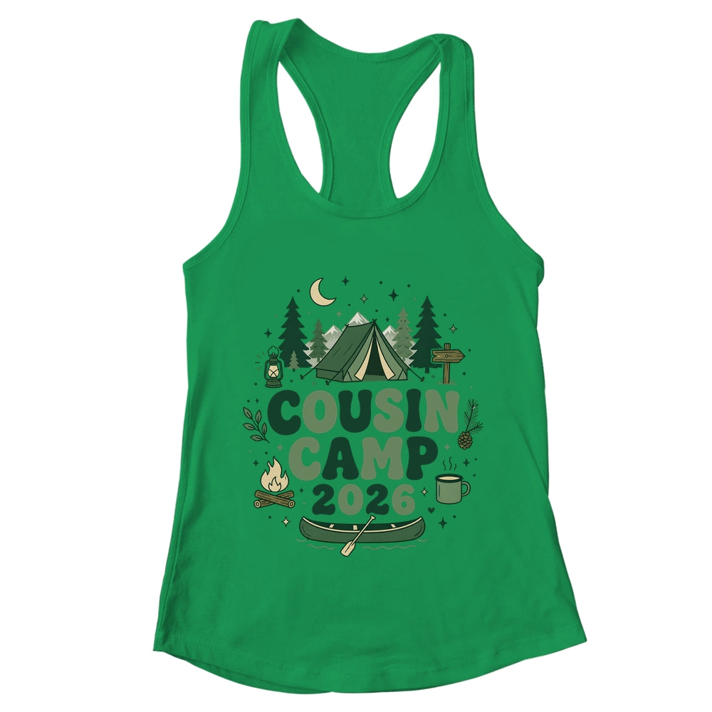 Cousin Camp 2026 Family Vacation Summer Camping Boys Kids Shirt & Tank Top | teecentury