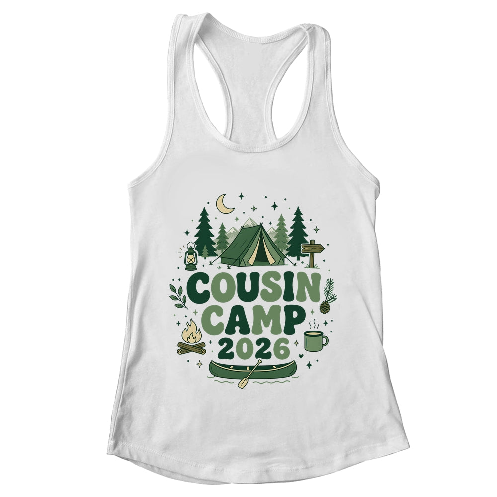 Cousin Camp 2026 Family Vacation Summer Camping Boys Kids Shirt & Tank Top | teecentury