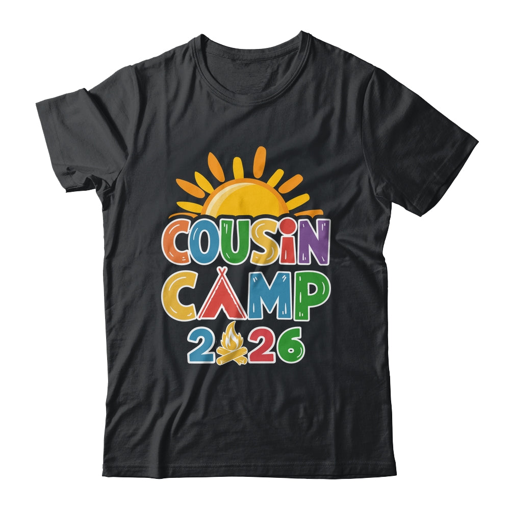 Cousin Camp 2026 Family Vacation Summer Camping Crew Shirt & Tank Top | teecentury