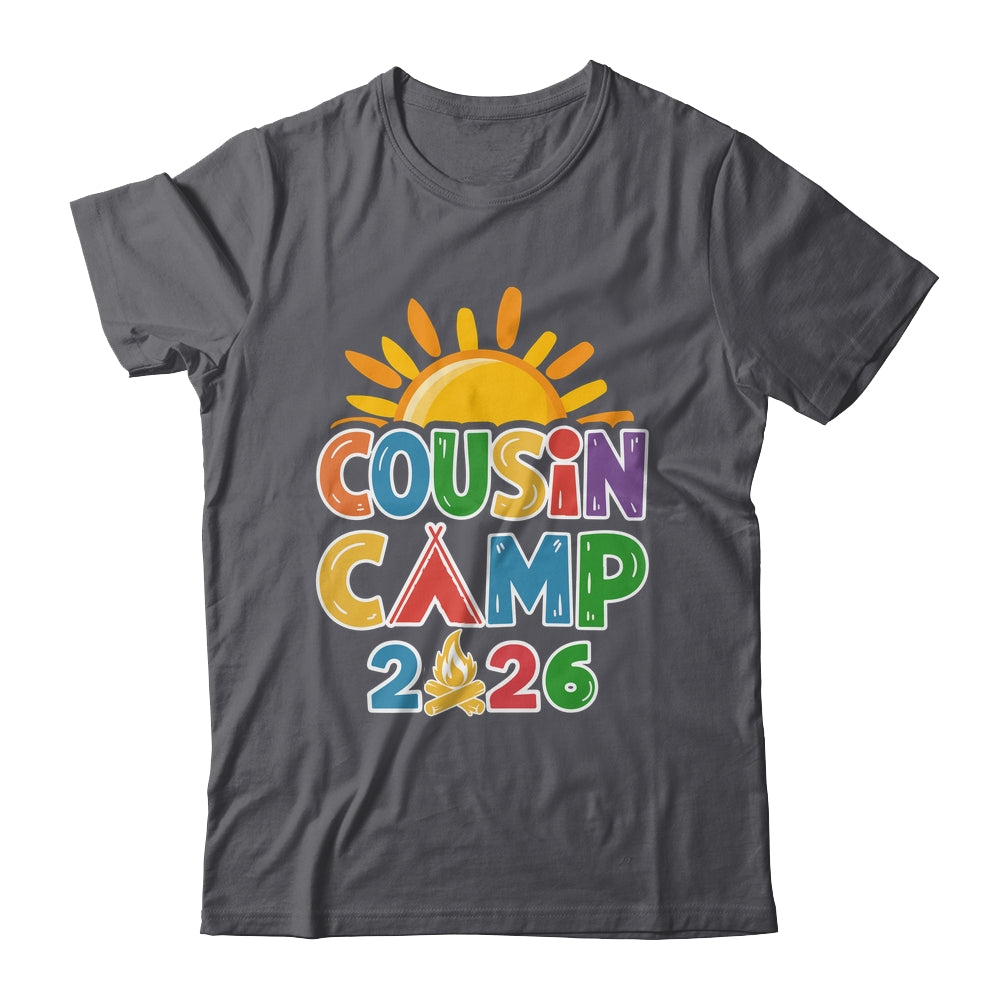 Cousin Camp 2026 Family Vacation Summer Camping Crew Shirt & Tank Top | teecentury