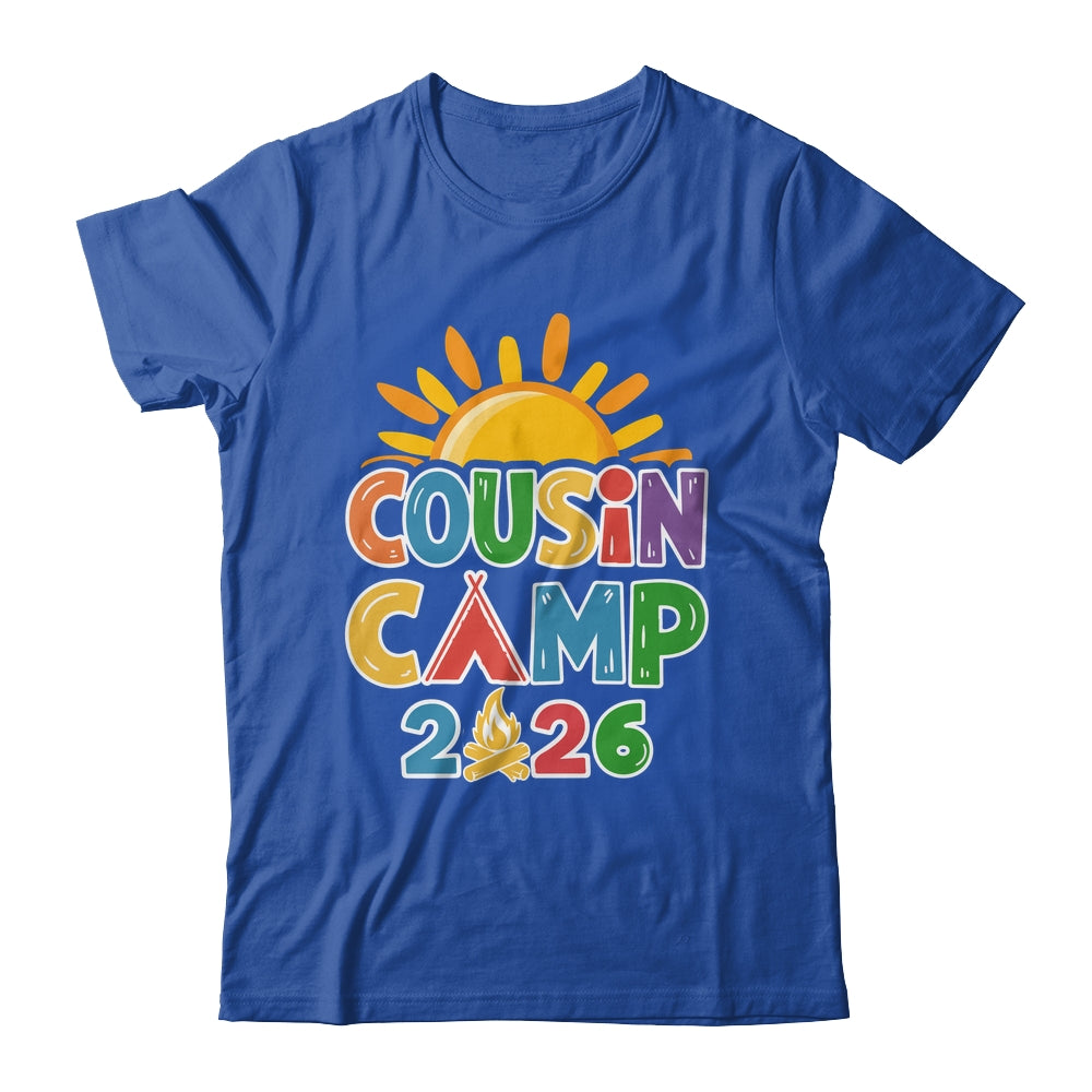 Cousin Camp 2026 Family Vacation Summer Camping Crew Shirt & Tank Top | teecentury