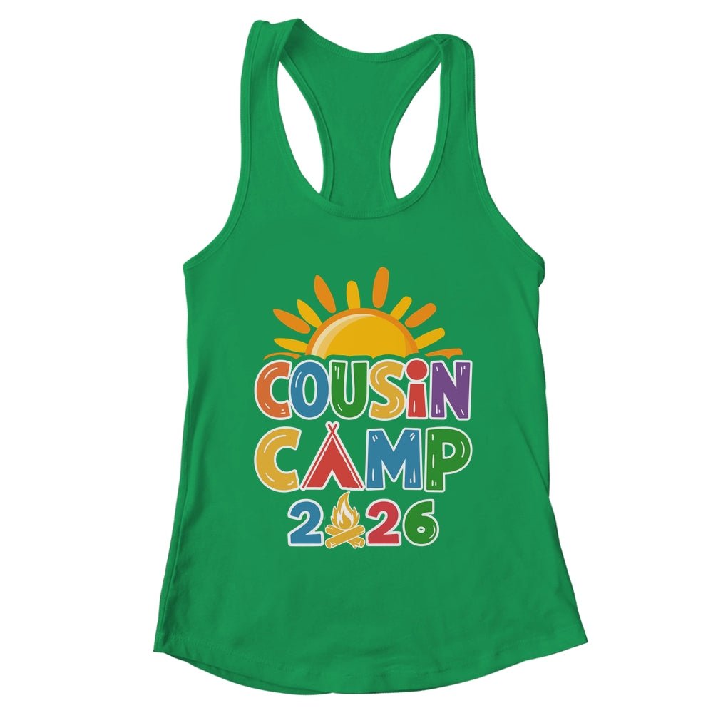 Cousin Camp 2026 Family Vacation Summer Camping Crew Shirt & Tank Top | teecentury