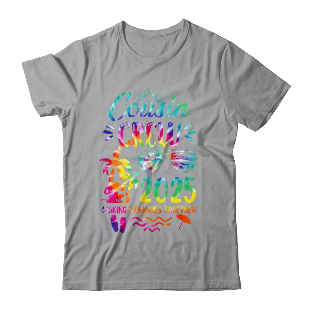 Cousin Crew 2025 Family Reunion Making Memories Tie Dye Shirt & Tank Top | teecentury