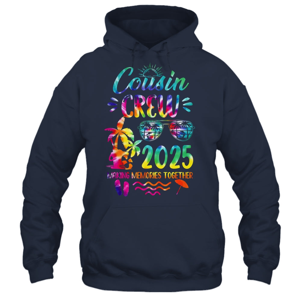 Cousin Crew 2025 Family Reunion Making Memories Tie Dye Shirt & Tank Top | teecentury