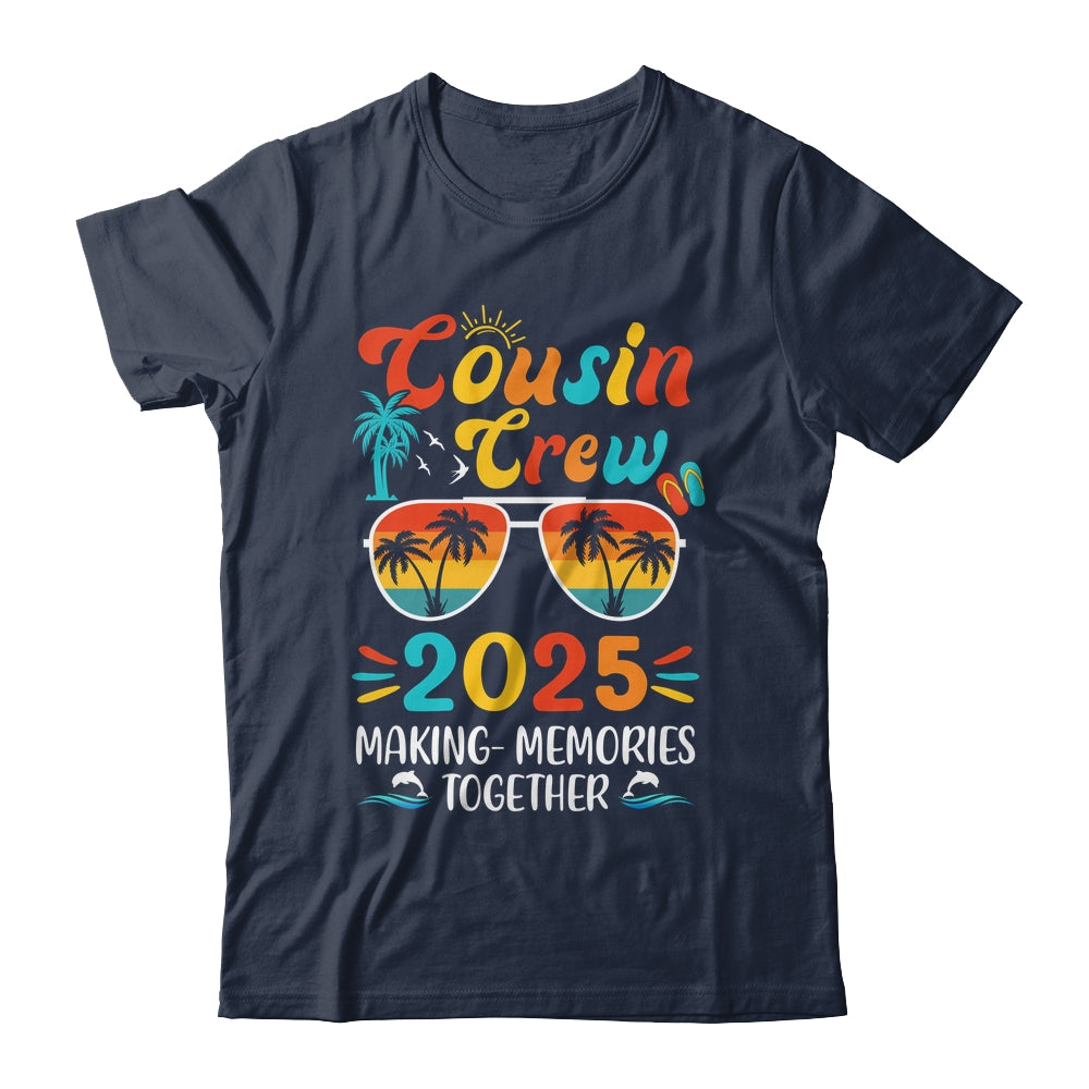 Cousin Crew 2025 Family Trips Matching Summer Vacation Beach Shirt & Tank Top | teecentury