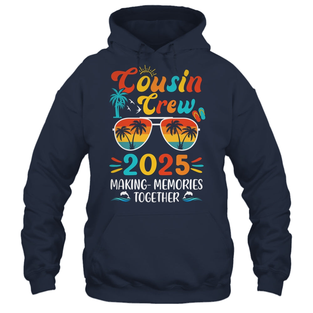 Cousin Crew 2025 Family Trips Matching Summer Vacation Beach Shirt & Tank Top | teecentury