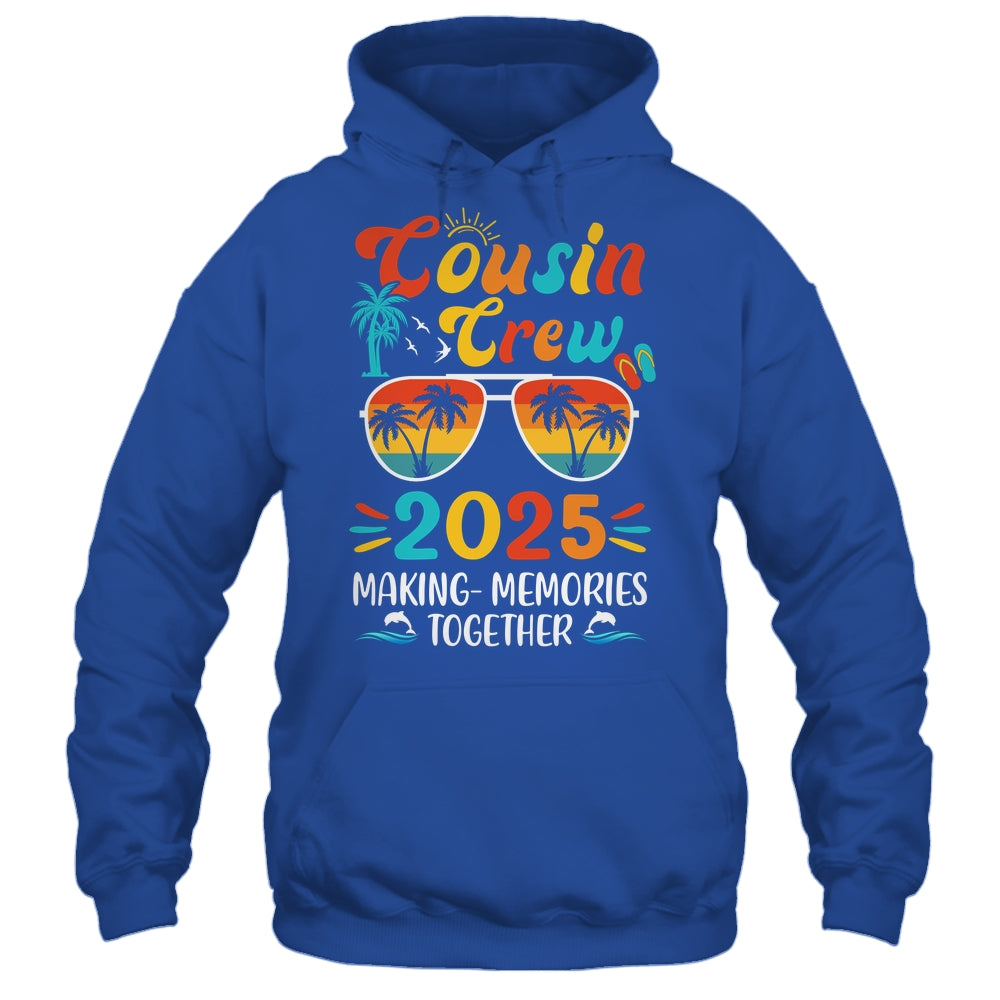 Cousin Crew 2025 Family Trips Matching Summer Vacation Beach Shirt & Tank Top | teecentury