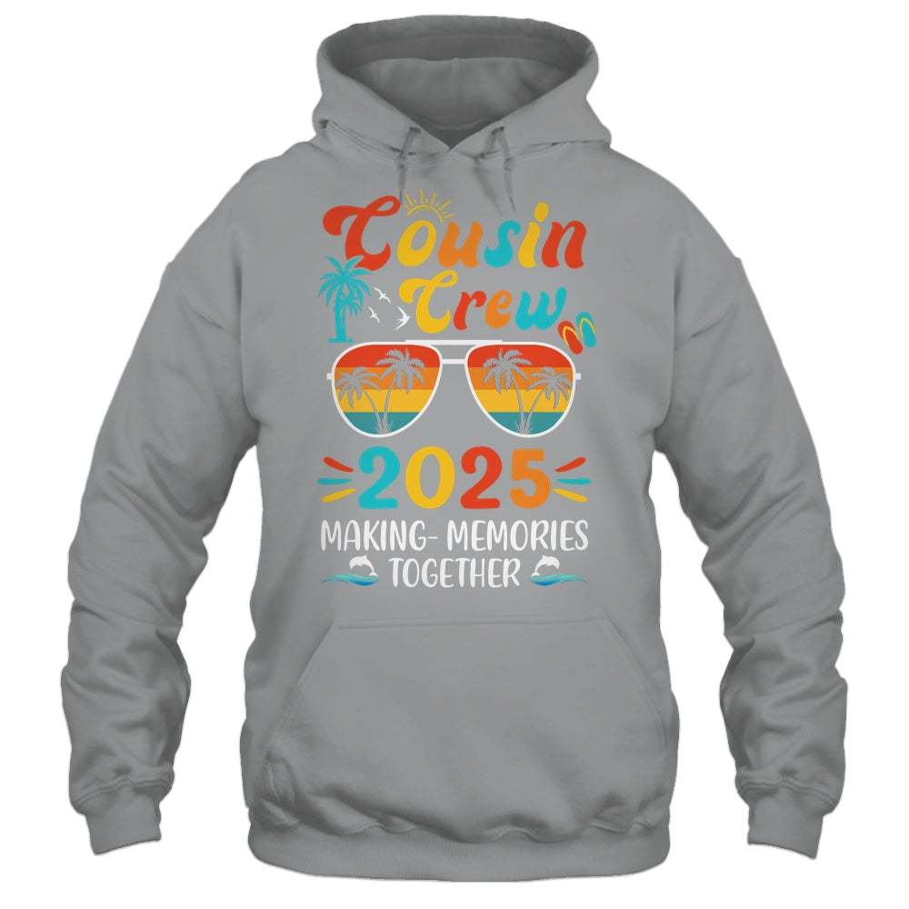 Cousin Crew 2025 Family Trips Matching Summer Vacation Beach Shirt & Tank Top | teecentury