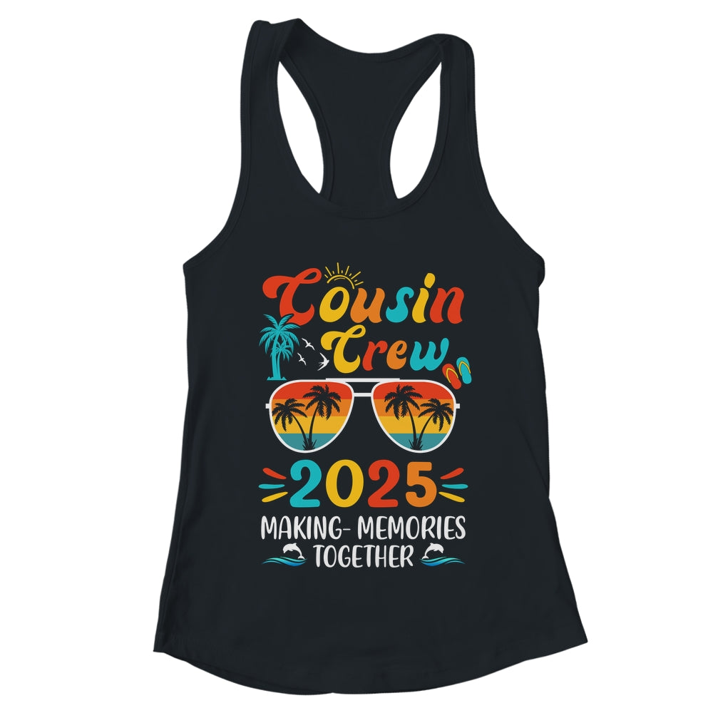 Cousin Crew 2025 Family Trips Matching Summer Vacation Beach Shirt & Tank Top | teecentury