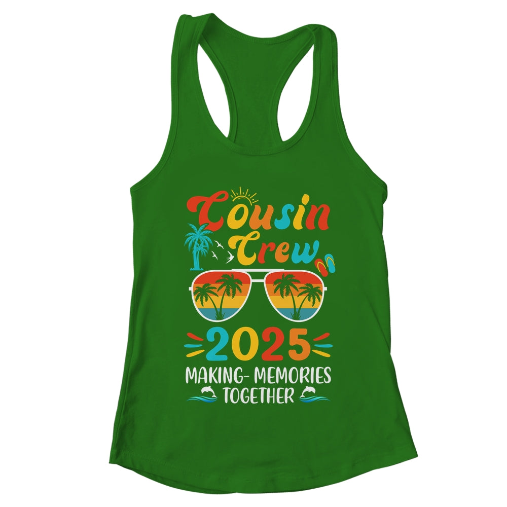 Cousin Crew 2025 Family Trips Matching Summer Vacation Beach Shirt & Tank Top | teecentury
