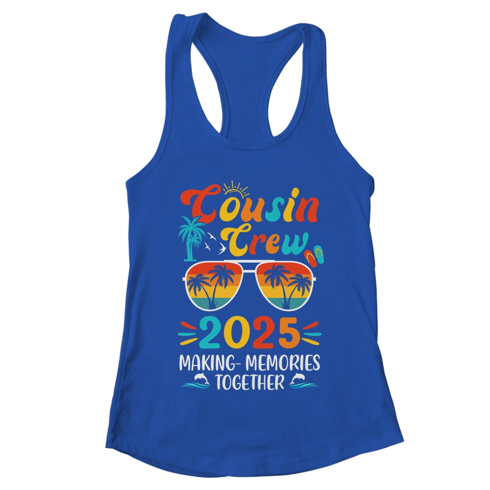 Cousin Crew 2025 Family Trips Matching Summer Vacation Beach Shirt & Tank Top | teecentury
