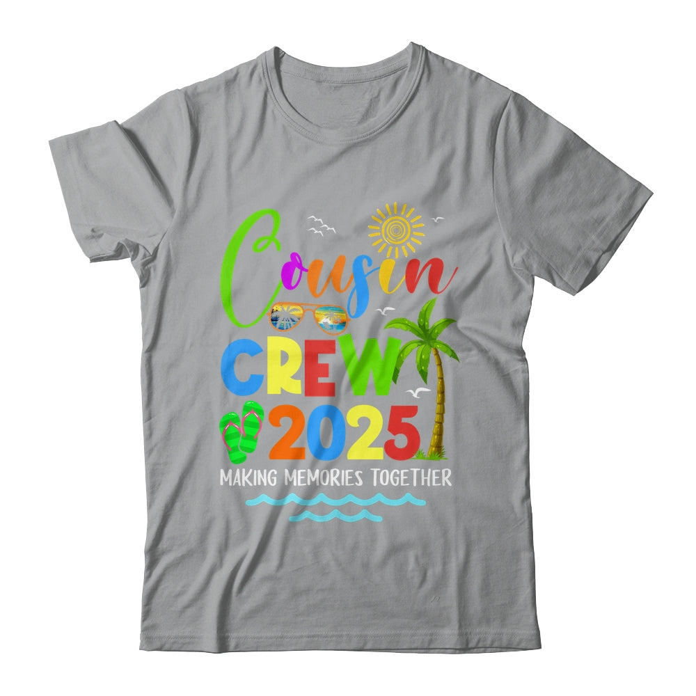 Cousin Crew 2025 Summer Vacation Beach Family Matching Trip Shirt & Tank Top | teecentury