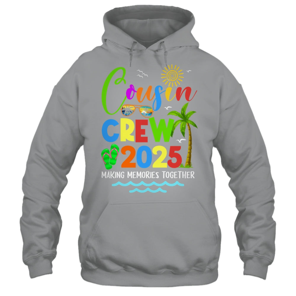 Cousin Crew 2025 Summer Vacation Beach Family Matching Trip Shirt & Tank Top | teecentury