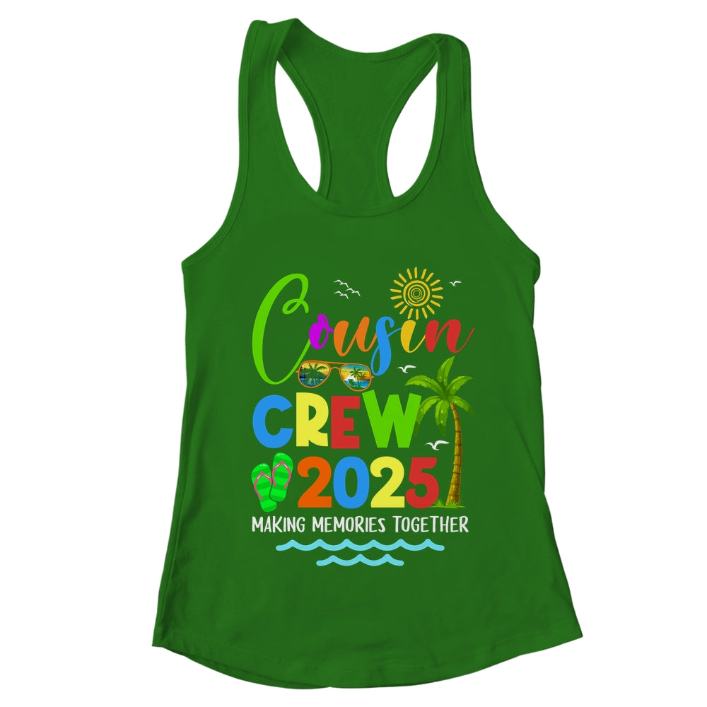 Cousin Crew 2025 Summer Vacation Beach Family Matching Trip Shirt & Tank Top | teecentury
