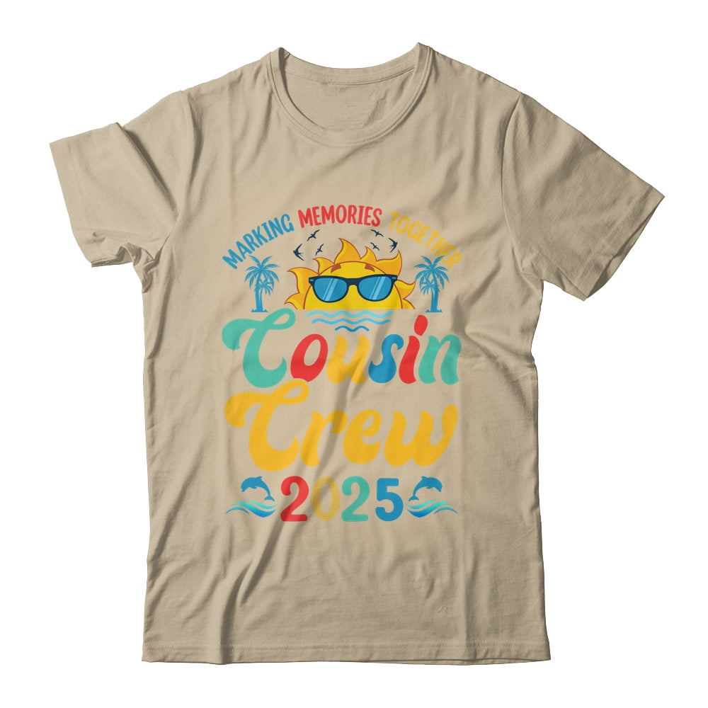 Cousin Crew 2025 Summer Vacation Beach Family Matching Trips Shirt & Tank Top | teecentury