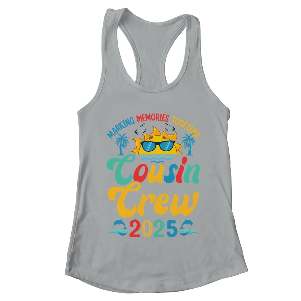 Cousin Crew 2025 Summer Vacation Beach Family Matching Trips Shirt & Tank Top | teecentury