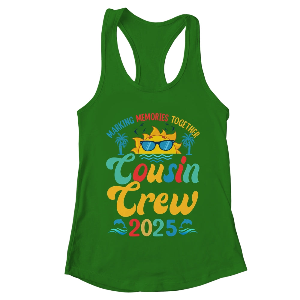 Cousin Crew 2025 Summer Vacation Beach Family Matching Trips Shirt & Tank Top | teecentury