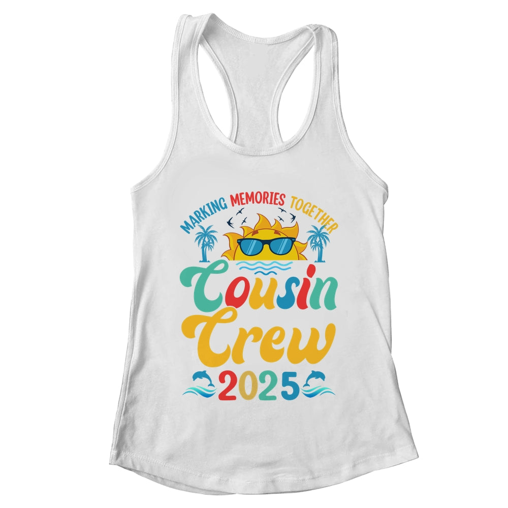Cousin Crew 2025 Summer Vacation Beach Family Matching Trips Shirt & Tank Top | teecentury